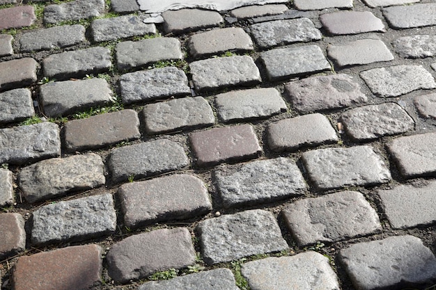 Cobblestone Road in Montmartre Paris France