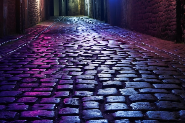 Photo cobblestone street in the old city of istanbul turkey