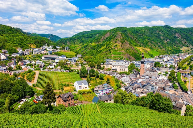 Cochem stad luchtfoto Duitsland