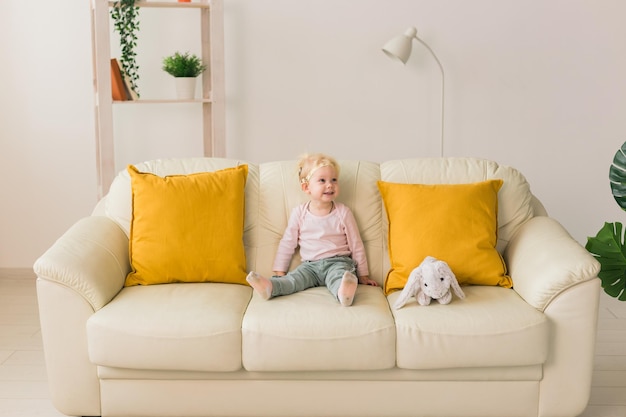 Cochlear implant for baby Deaf child with hearing aid at home