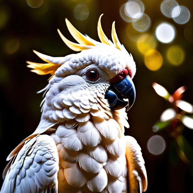 Foto cockatoo's zijn wilde dieren die in de natuur leven en deel uitmaken van het ecosysteem.