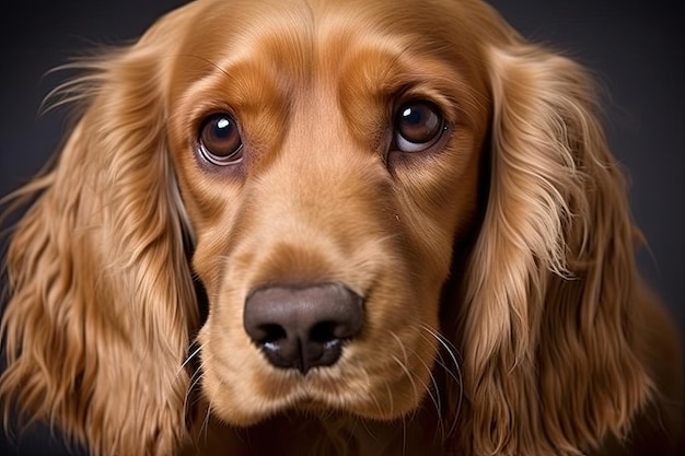 Cocker spaniel dog creative illustration generative ai