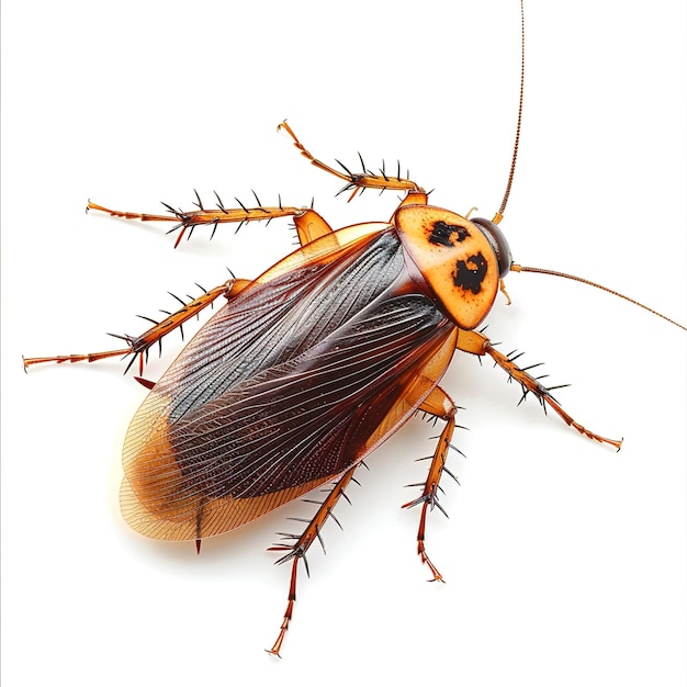 A cockroach in white background Job ID 466d6722eae64207bf33486099824f11