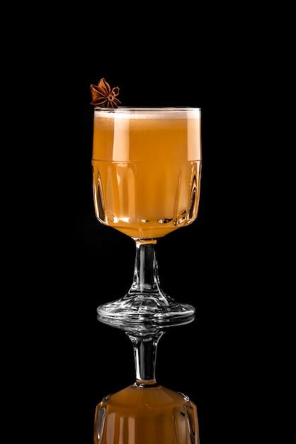 Cocktai black background menu layout restaurant bar vodka wiskey tonic orange brown anis a