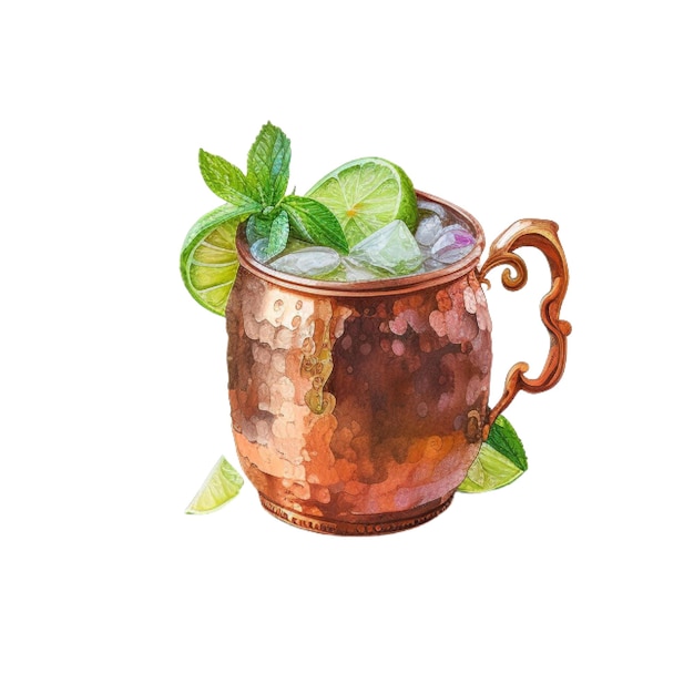 Cocktail clipart Kentucky Mule mocktail 2