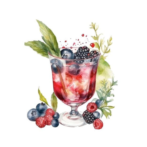 Cocktail clipart Wild Berry Smash 12