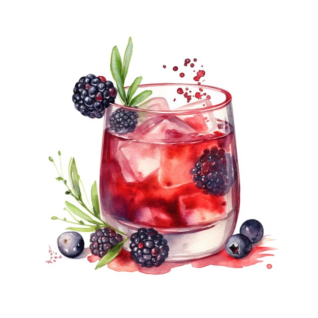 Cocktail clipart Wild Berry Smash 4