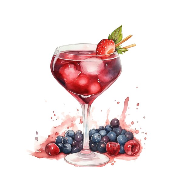 Cocktail clipart Wild Berry Smash 7