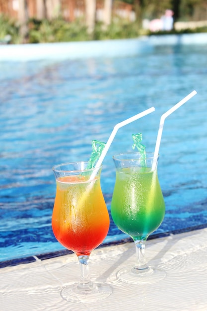 Cocktail Drinks Poolside