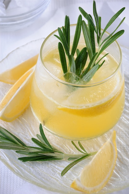 cocktail tonic and lemon juice