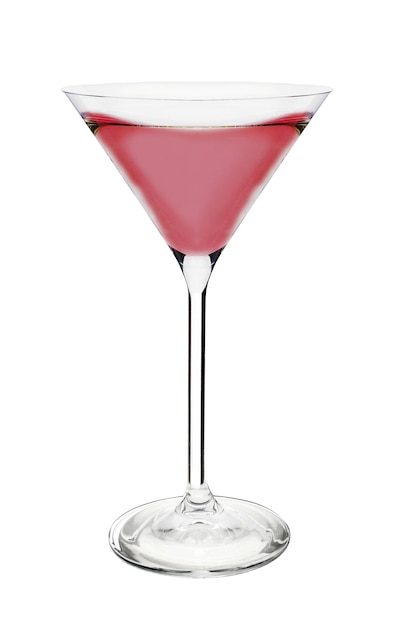 Cocktail on a white