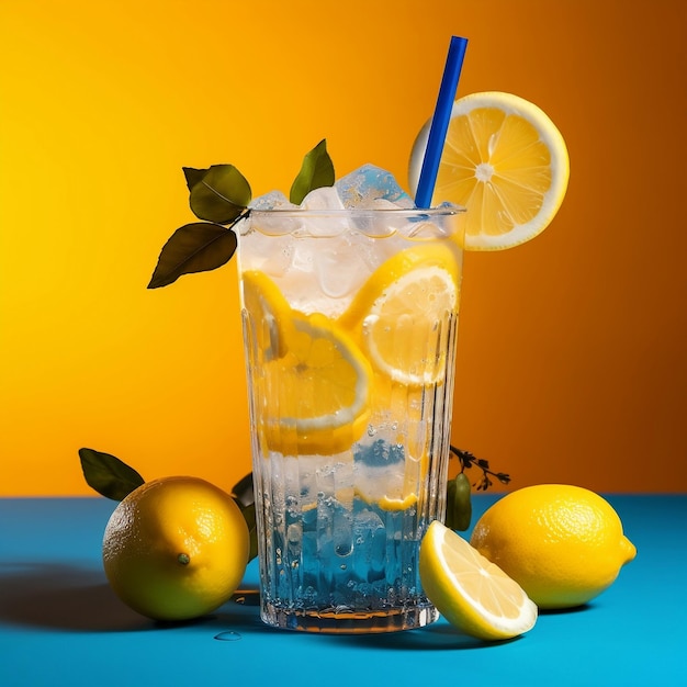 Cocktail with fresh lemonade