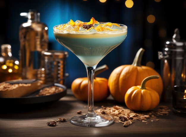 Cocktail with pumpkin