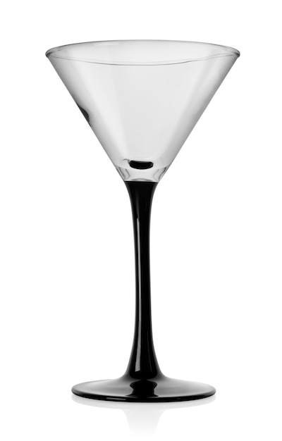 Cocktailglas geïsoleerd op een witte achtergrond