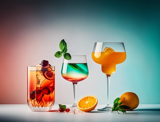 Cocktails Drink Creations Crafted with Generative AI