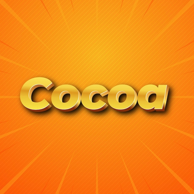 Cocoa Text effect Gold JPG attractive background card photo confetti