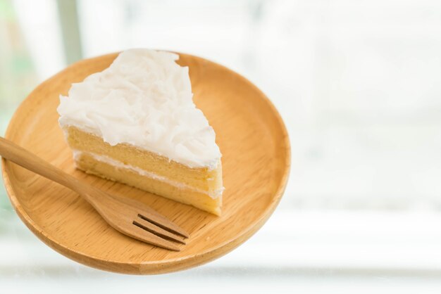 coconut cake on plate