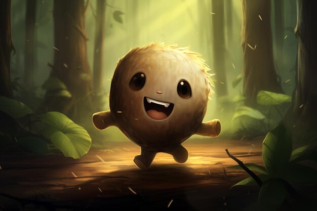 Coconut character background