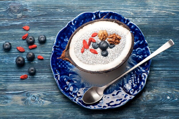 Coconut chia pudding