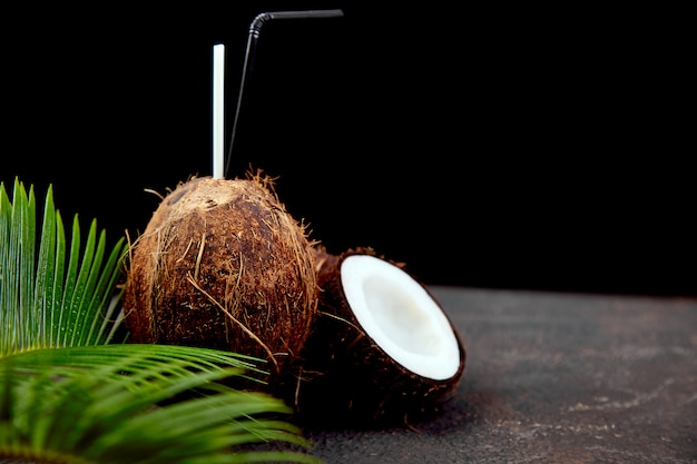 Coconut cocktail. Summer holiday drink