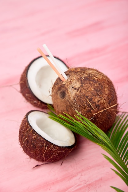 Coconut cocktail. Summer holiday drink