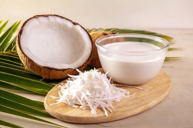 Coconut and Coconut with milk