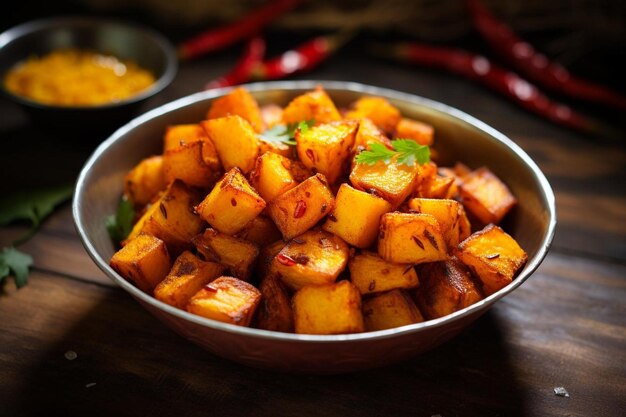 Coconut Curry Potato Fry Treat