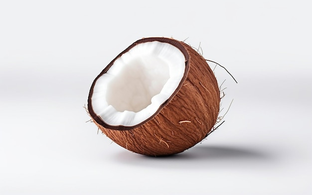 Coconut Delight on a Clean White Canvas