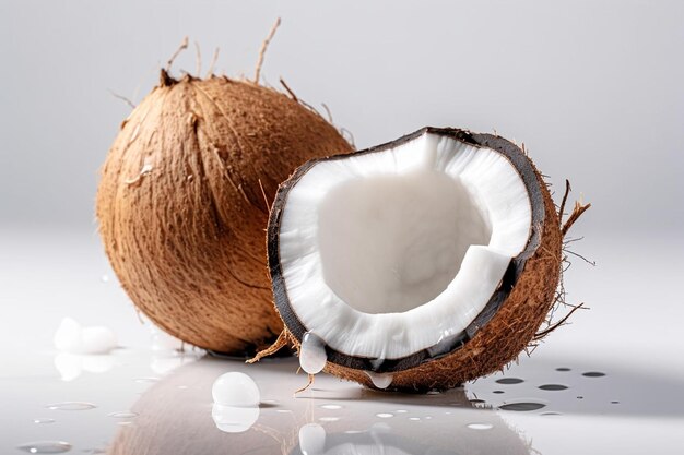 coconut fruit fresh sweet healthy macro white juicy dessert fruits closeup freshness delicious