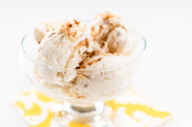 Coconut ice cream