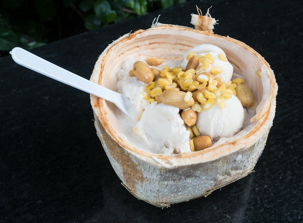 Coconut ice cream