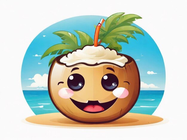 Photo coconut icon