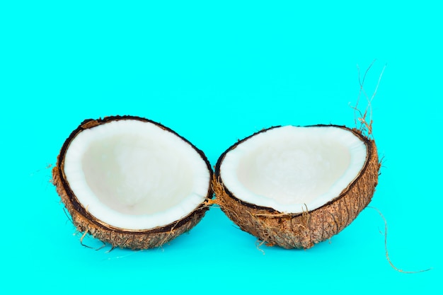 Coconut is split into two parts.