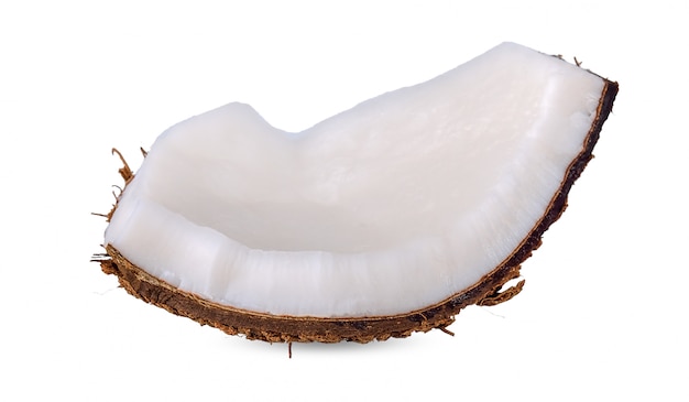 Coconut isolated on white background