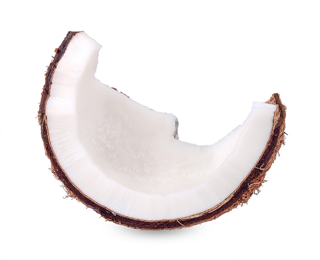 Coconut isolated on white background