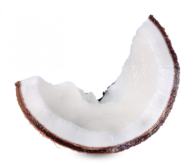 Coconut isolated on white background