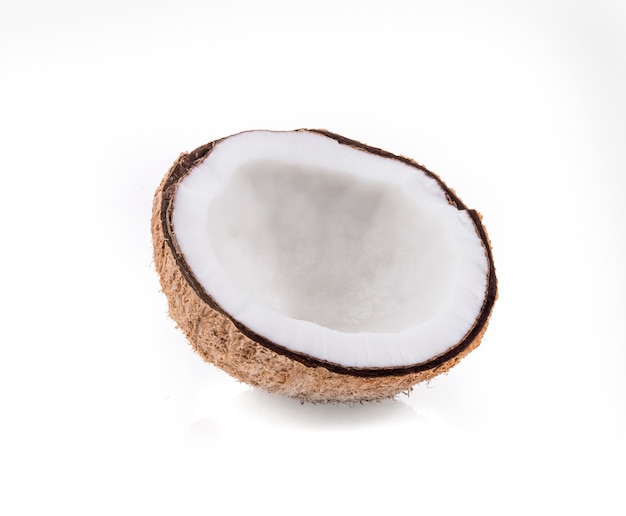 白い背景で隔離のココナッツ