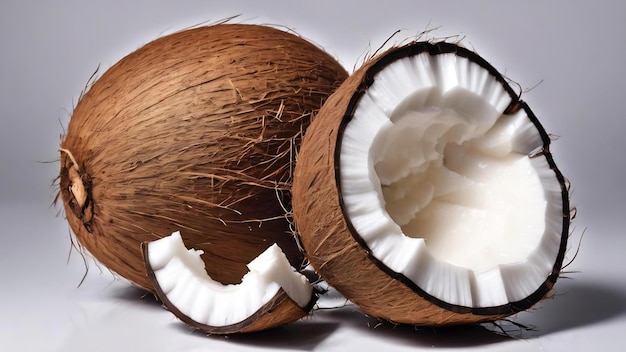 Coconut isolated on white background