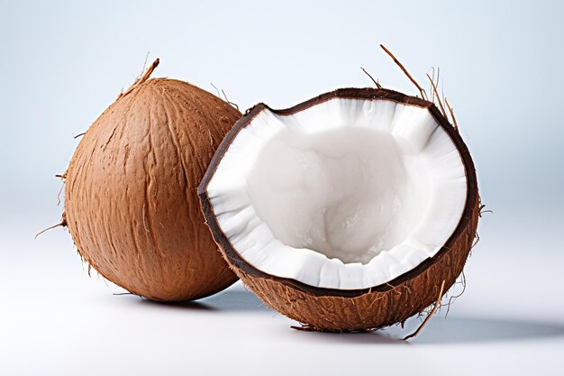 Coconut isoled in white background