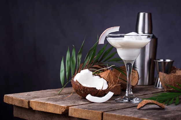 Coconut Margarita-cocktail met ijs