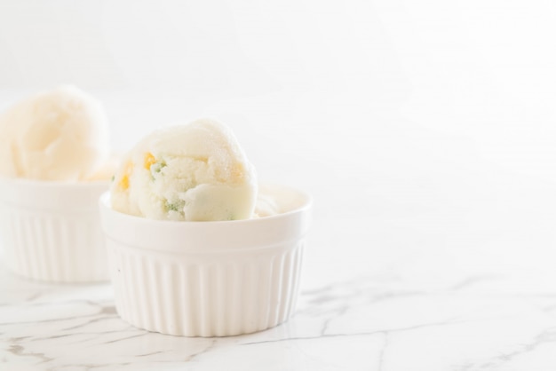 Photo coconut milk ice cream