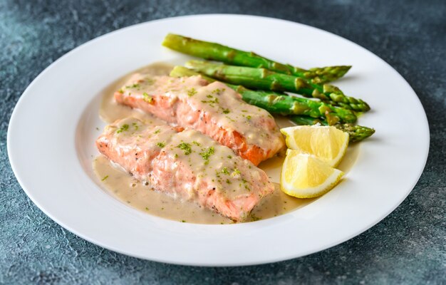 Coconut milk salmon