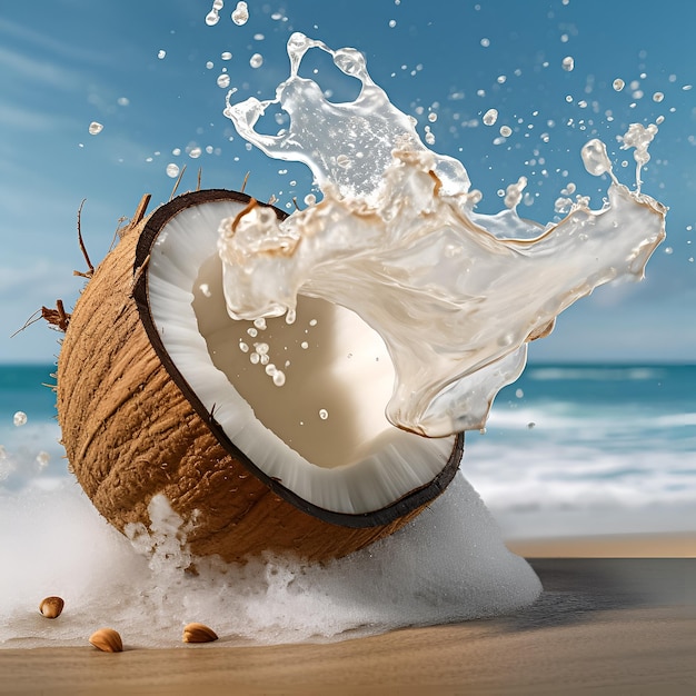 우유 스플래시 코코넛