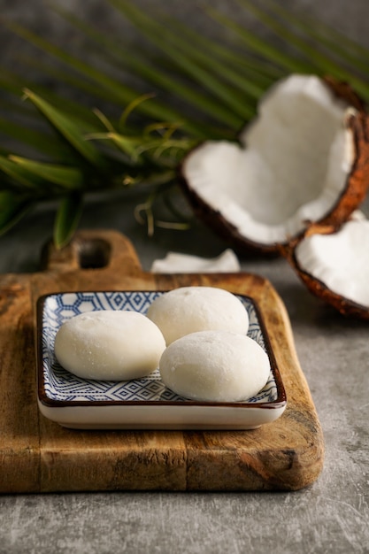 Coconut mochi ice cream