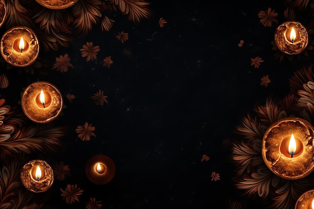 Photo coconut oil diwali background