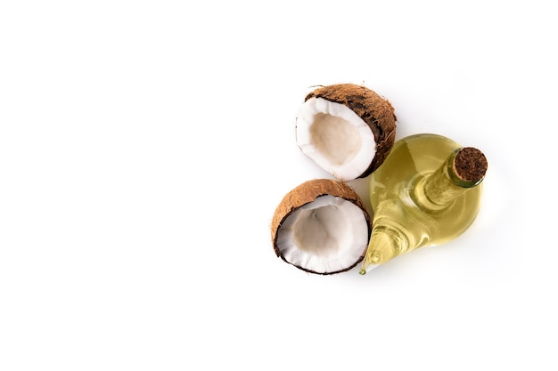 Photo coconut oil isolated on white background