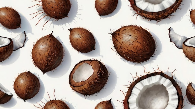 coconut pattern background