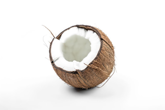 coconut photoshoot with white background