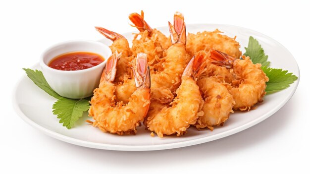 coconut shrimp served with sweet chili sauce