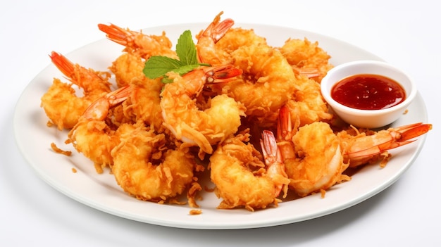 coconut shrimp served with sweet chili sauce